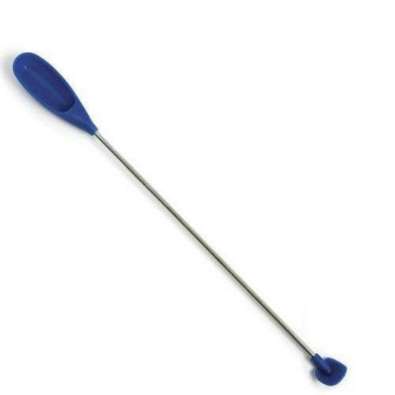 Norpro 9" Silicone Mini Spatula & Jar Scraper Scoop - Helps Get Every Last Bit - Blue