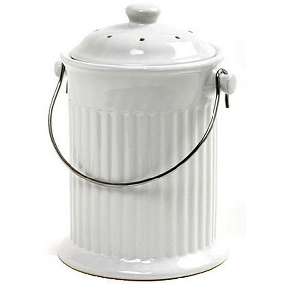 Norpro 93 1 Gallon White Compost Keeper Crock