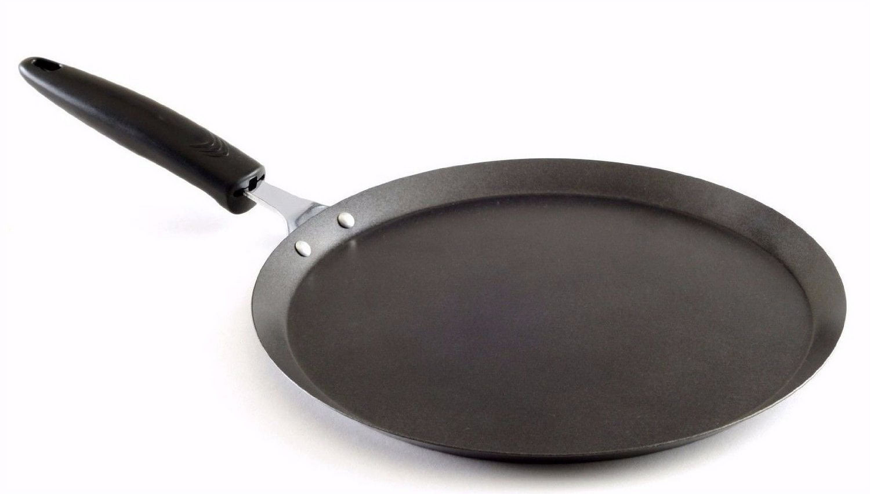 10-Inch Black Carbon Steel Nonstick Tortilla Pancake Pan