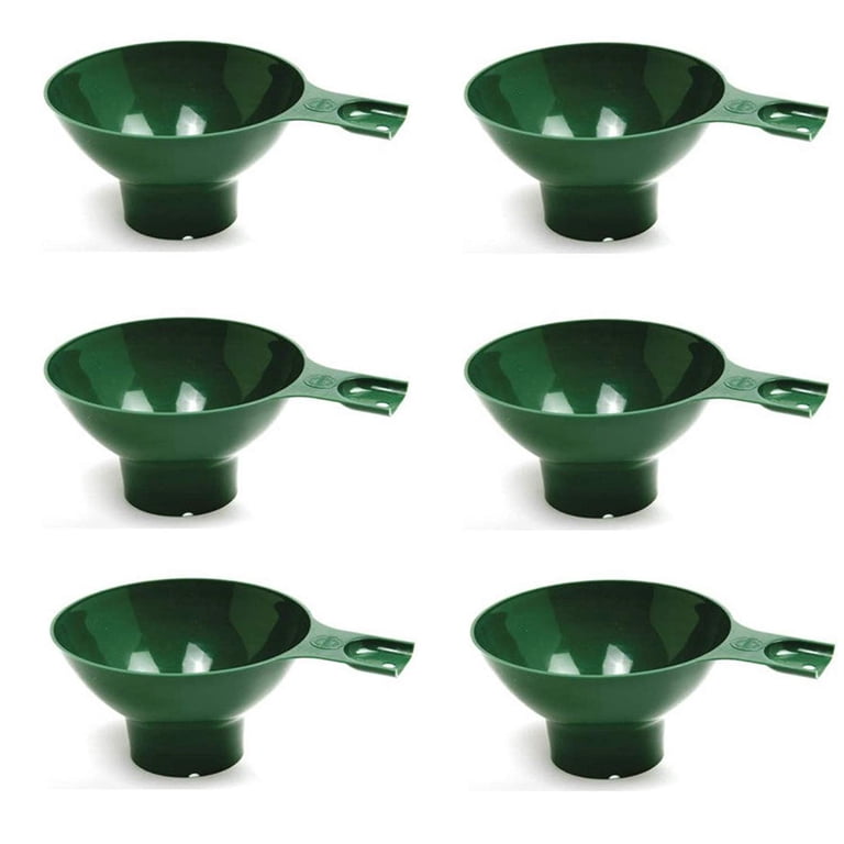 Norpro Canning Wide Mouth Plastic Funnel, Green, 4.75in/12cm - 6