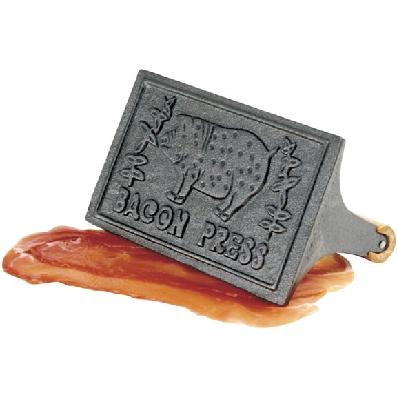 Norpro Cast Iron Bacon Press with Wood Handle