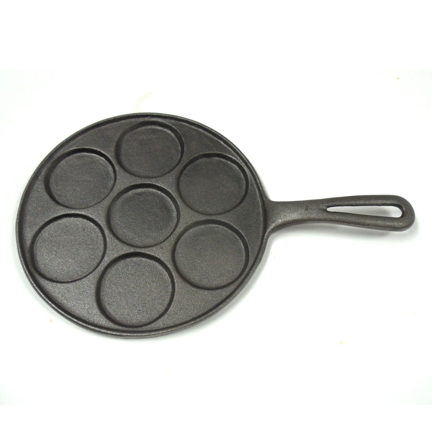 Norpro Cast Iron Plett Pancake Pan - Seven 2  Inch Pancake Cavities - image 1 of 2