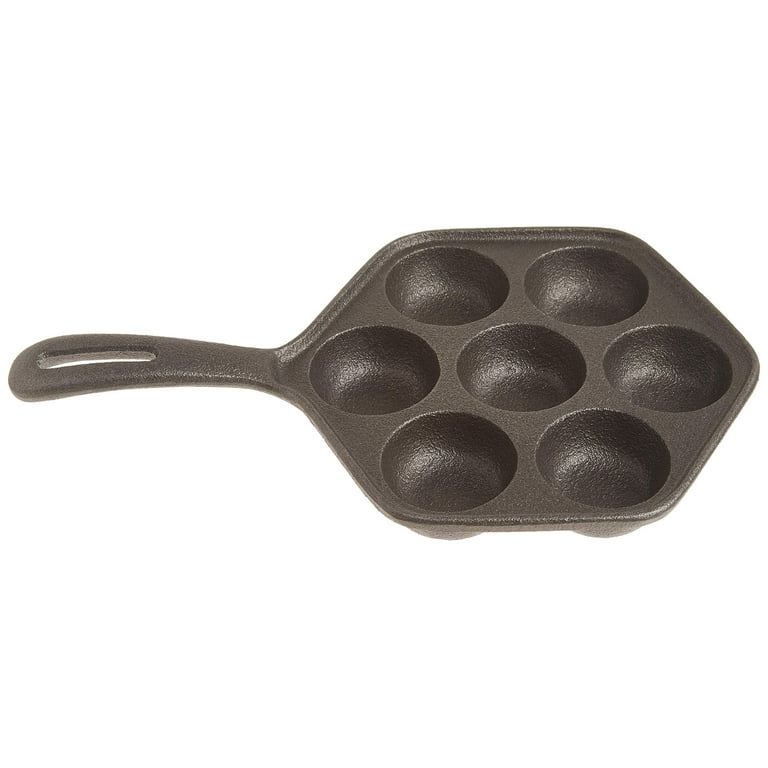 Norpro Cast Iron Danish Aebleskiver Skillet Pan, Makes 7 Norpro Cast Iron Danish Aebleskiver Skillet Pan, Makes 7
