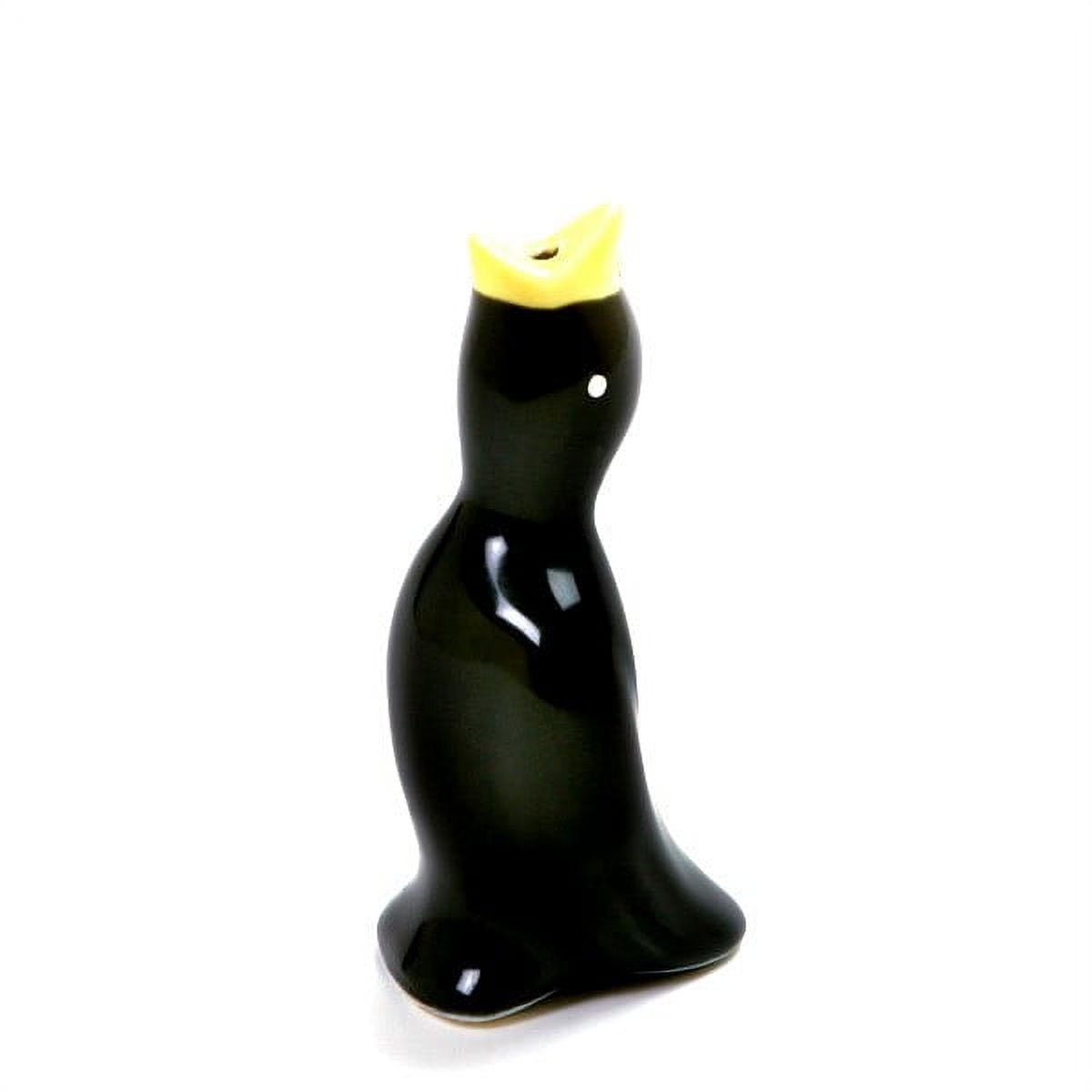Norpro Ceramic Pie Bird, 4in/10cm tall, Black
