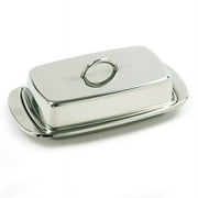 Norpro New 18/10 Stainless Steel Butter Dish Set Serving Tray 7.5"L X 4"W X 2"H
