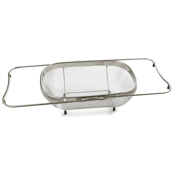 Norpro Expanding Over the Sink Colander with Base Frame, 3.5in/34cm x 9in/23cm 22in/55cm, As Shown