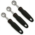 thumbnail image 1 of Norpro Grip-EZ Handle Stainless Steel 1.25" Melon Baller 3 Pack, 1 of 3