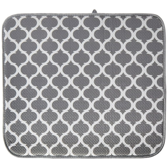 Norpro Microfiber Dish Drying Mat, 18 by 16-Inch, Trellis
