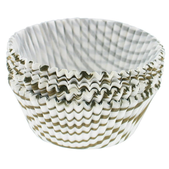 Norpro Muffin Gold Swirl Cups, 75-Pack
