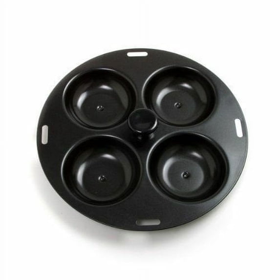 Norpro Nonstick Metal 4 Egg Poacher Pan - Fits 10 to 12" Skillets