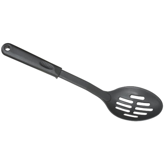 Norpro Nylon 12-Inch Slotted Spoon, 1-Pack, Black
