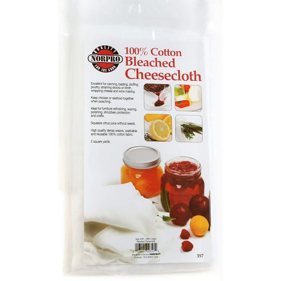 Norpro Reusable Cheese Cloth, Cotton, 2 sq-yd, Shown