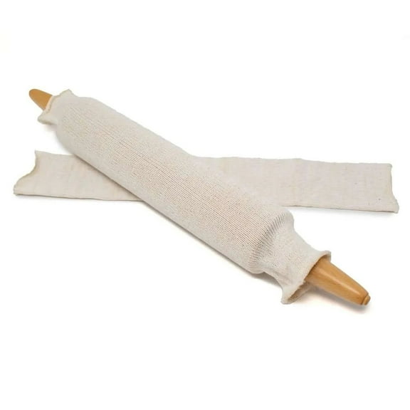 Norpro Reusable Cotton Rolling Pin Covers - Set of 2 - Fits Most Standard-Size Rolling Pins