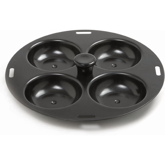 Norpro Nonstick 4-Egg Poacher, 8.5 inch, Black