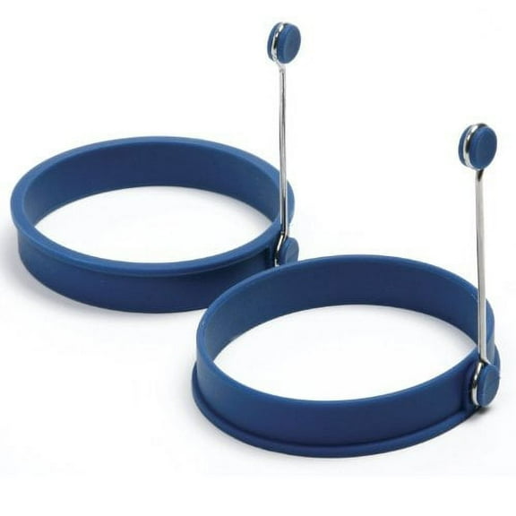 Norpro Round Pancake/Egg Rings (Set of 2), Blue