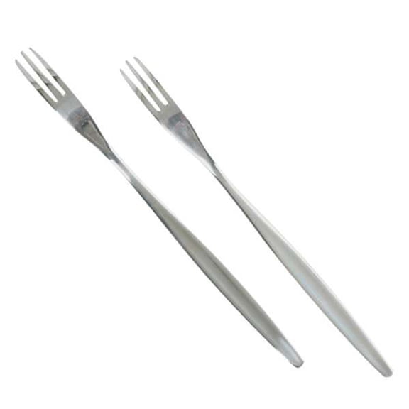 Norpro Stainless Steel Pickle Forks, Set of 2, 8"L x 0.5"W, Silver