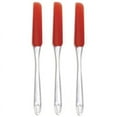 thumbnail image 1 of Norpro Silicone Cake Decorating Icing Frosting Spreading Spatula - Red 3 Pack, 1 of 5