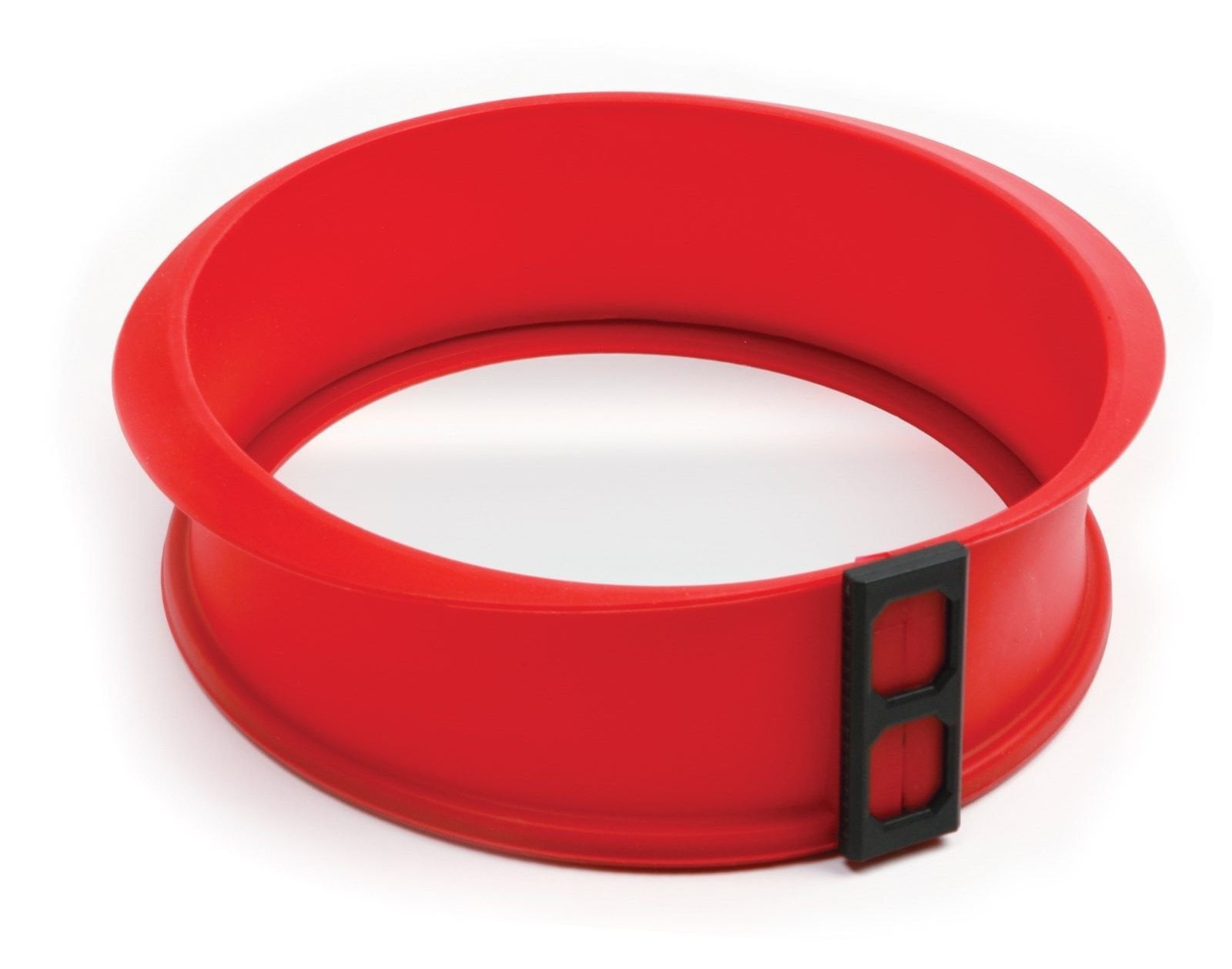 Red Silicone and Glass 10-inch Non-stick Springform Pan