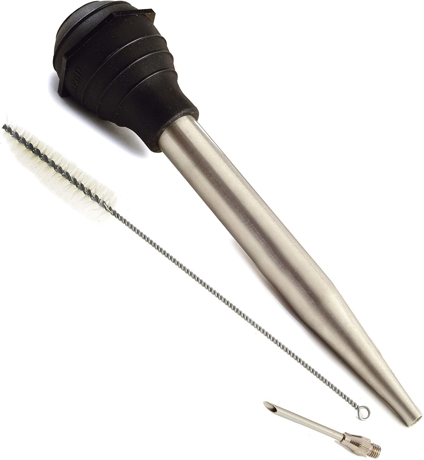 Norpro Deluxe Stainless Steel Turkey Baster with Flavor Injector and