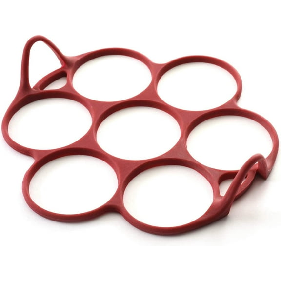 Norpro Silver Dollar Pancake/Egg Ring, Red