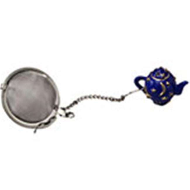 Norpro Stainless Steel Mesh Tea Infuser with Decorative Teapot Weight