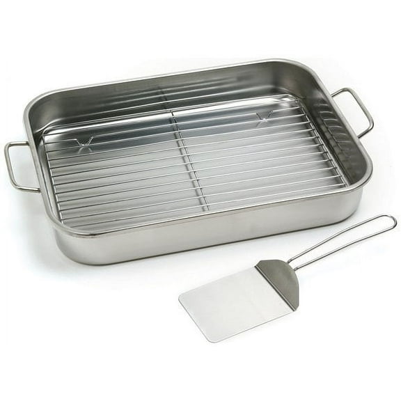 Norpro Stainless-Steel Roaster Pan Set