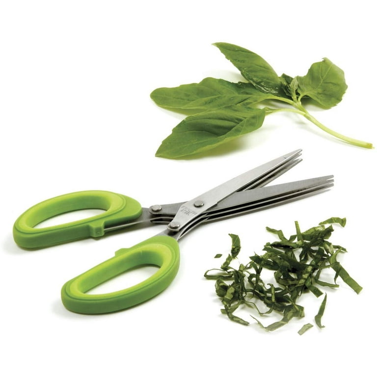 Norpro Stainless Steel Triple Blade Herb Scissors Garnish Snips