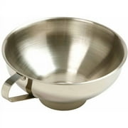 Norpro Stainless Steel Wide-Mouth Funnel w/ Handle, 5.5"W x 2.75"H, Silver
