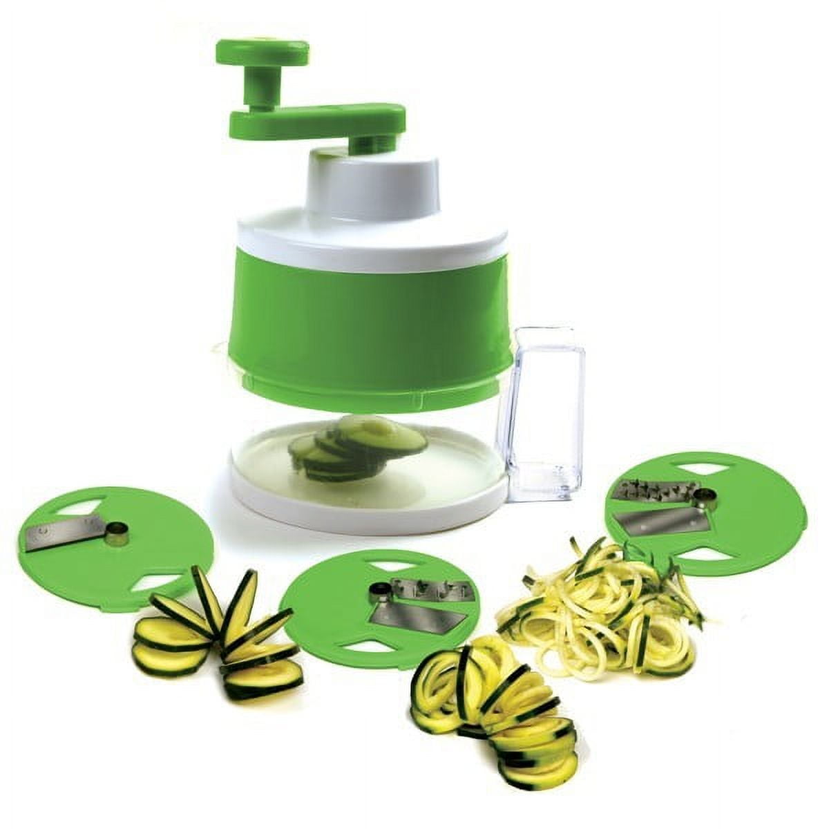 Norpro Triple Spiral Vegetable Slicer with 3 Blades, Green