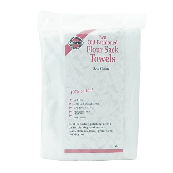 Norpro, White Flour Sack Towels Large