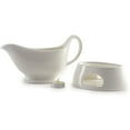 thumbnail image 1 of Norpro White Porcelain Gravy Sauce Serving Boat w/ Stay Warm Candle Heated Stand, 1 of 5
