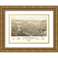 thumbnail image 1 of Norris 14x11 Gold Ornate Wood Framed with Double Matting Museum Art Print Titled - Pittsfield New Hampshire - Norris 1884, 1 of 4