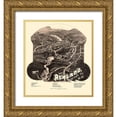thumbnail image 1 of Norris 15x16 Gold Ornate Wood Framed with Double Matting Museum Art Print Titled - Ashland New Hampshire - Norris 1883, 1 of 4