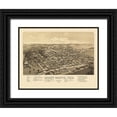 thumbnail image 1 of Norris 18x15 Black Ornate Wood Framed with Double Matting Museum Art Print Titled - Honey Grove Texas - Norris 1886, 1 of 4