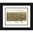 thumbnail image 1 of Norris 32x25 Black Ornate Wood Framed with Double Matting Museum Art Print Titled - Waupun Wisconsin - Norris 1885, 1 of 4