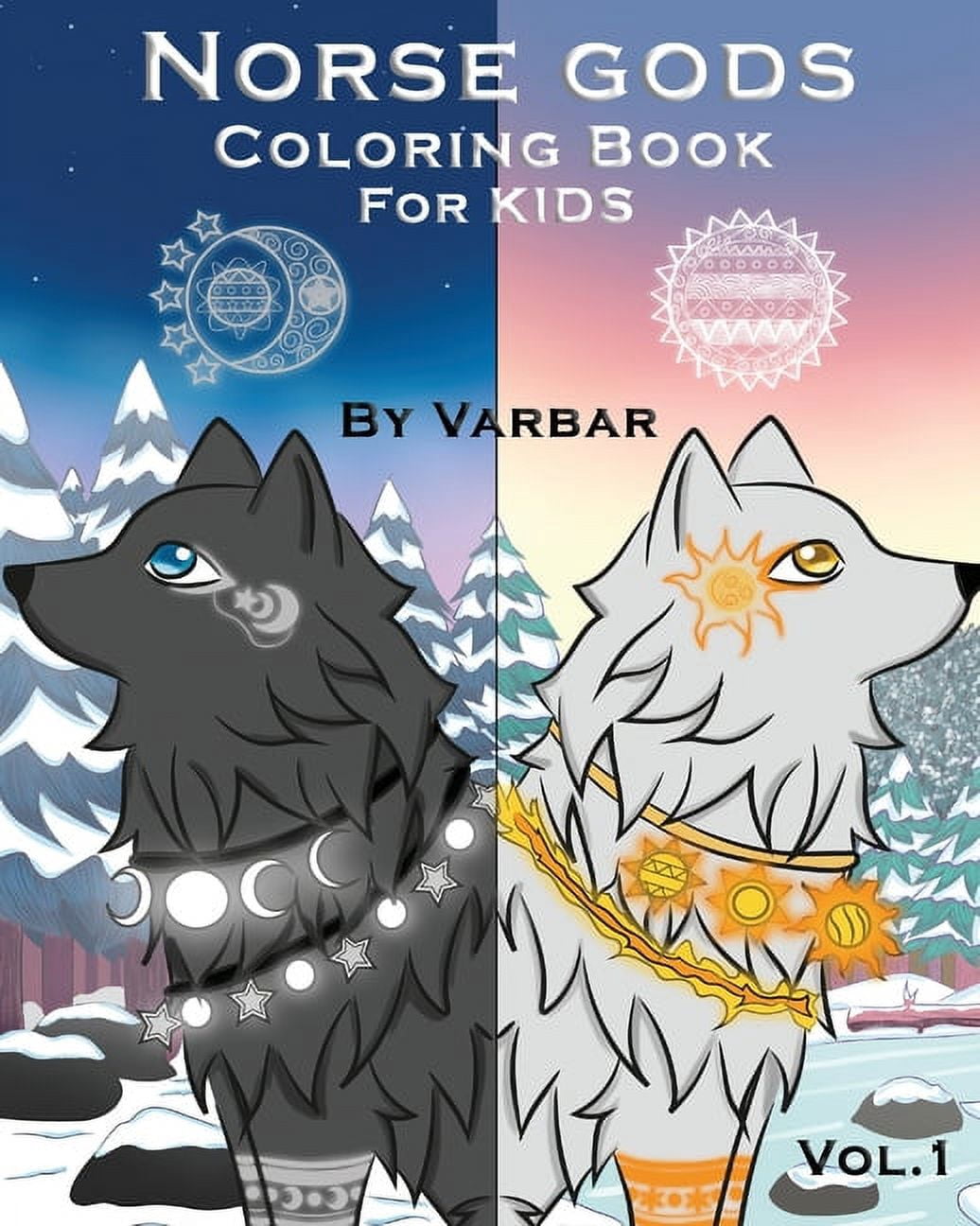 Norse Gods Coloring book for kids: The best Norse gods and Norse ...