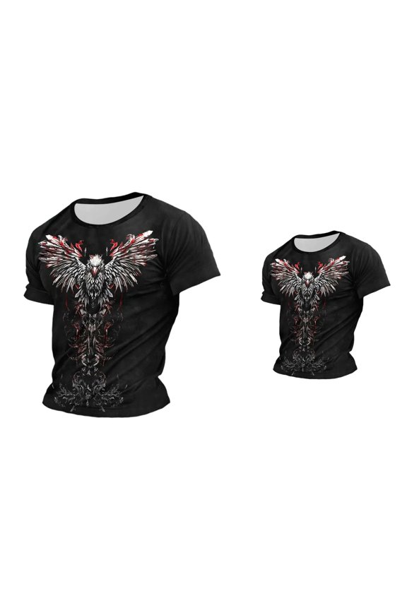 Norse Mythology Gods Graphic T-Shirt, Old Norse Vikings Pagan Tee, Short Sleeve Casual Top