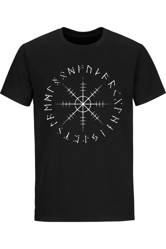 Norse Mythology Helm of Awe Odin Thor Ragnarok Loki Warrior Graphic Unisex T-Shirt up to Size 5XL