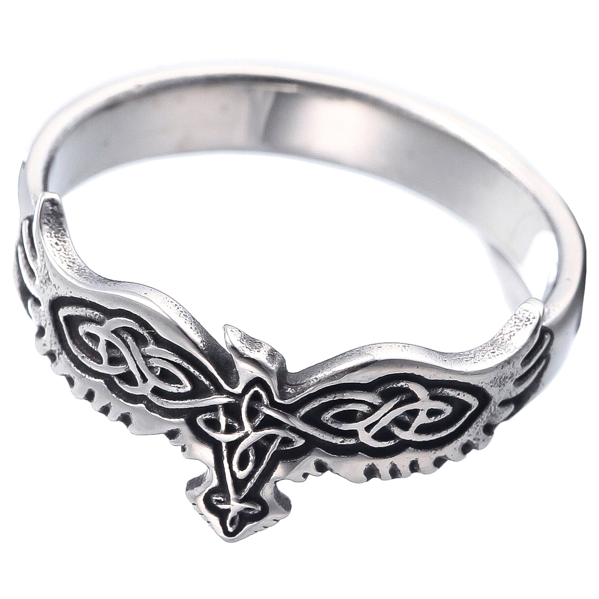 Mythology Rings Norse Raven Ring Punk Cool Viking Mythology Jewelry Rings Celtic Knot ...