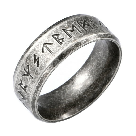 Norse Ring The Elder Futhark Ring Cool Vintage Jewelry Viking Nordic Ring (9)