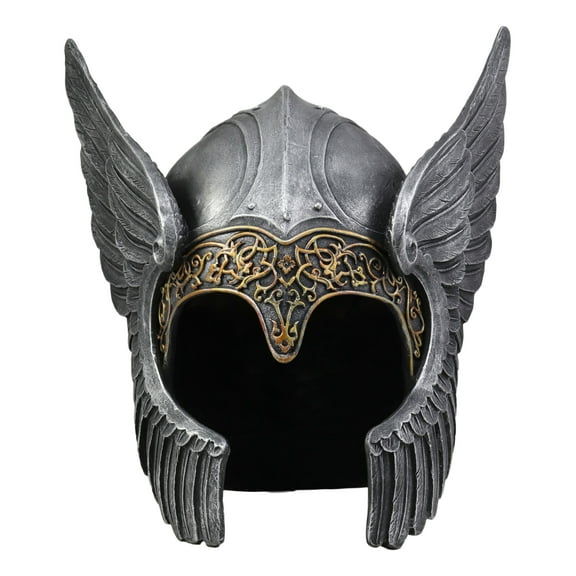 Norse Viking Mythology Poetic Edda Goddess Valkyrie Angelic Helmet Decor Statue