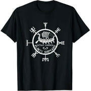 Norse Viking Odin Valhalla Shipyard T-Shirt - Embrace the Power of the Valknut
