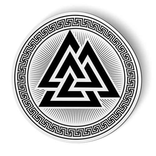 Norse Viking Valknut - 5" Magnet for Car Locker Refrigerator