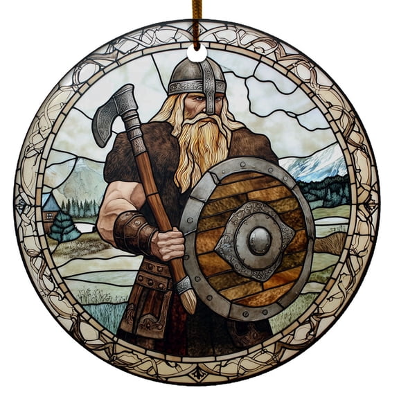 Norse Warrior Ornament, Tree of Life Viking Dcor, Scandinavian Christmas Ornaments 2025, Viking Christmas Ornaments, Celtic Norse Mythology Decor, Christmas Decorations Gifts