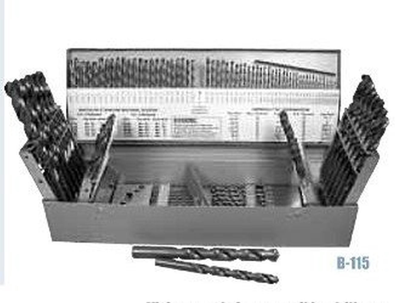 Norseman 43550 240-B Bright Finish 118deg HSS Drill Set 115 Piece