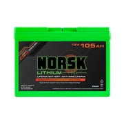 Norsk Lithium B12105GH 12V 105Ah Heated LiFePO4 Marine Battery