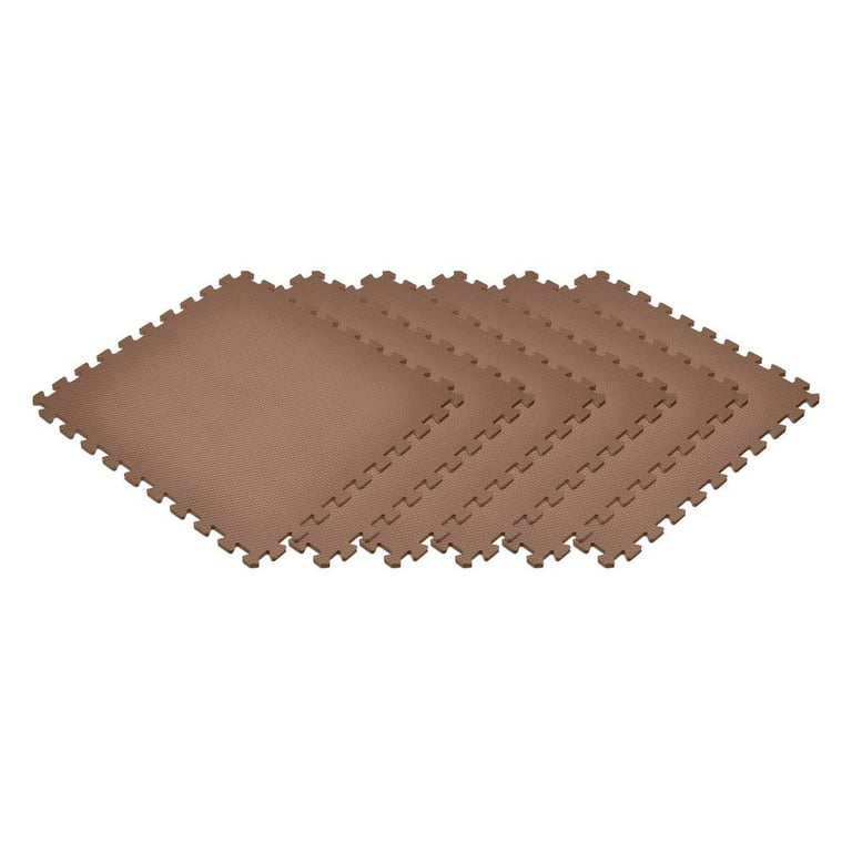 Norsk Brown 24 in. x 24 in. EVA Foam Non-Toxic Solid Color Interlocking Tiles (192 sq. ft. - 48 tiles) Norsk Brown 24 in. x 24 in. EVA Foam Non-Toxic Solid Color Interlocking Tiles (192 sq. ft. - 48 tiles)