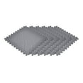 thumbnail image 1 of Norsk Gray 24 in. x 24 in. EVA Foam Solid Color Diamond Plate Interlocking Tile (30-Tile), 1 of 9