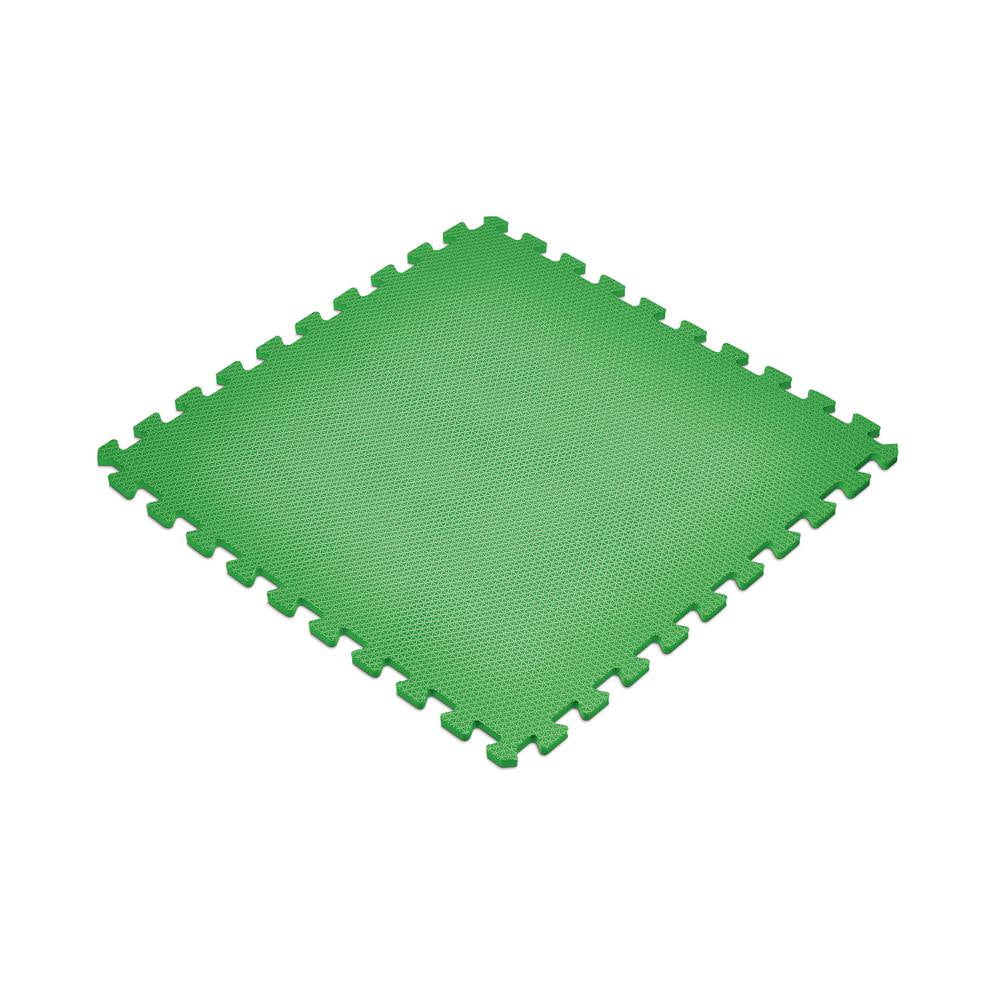 Norsk Green 24 in. x 24 in. EVA Foam Non-Toxic Solid Color Interlocking Tiles (96 sq. ft. - 24 tiles) Norsk Green 24 in. x 24 in. EVA Foam Non-Toxic Solid Color Interlocking Tiles (96 sq. ft. - 24 tiles)