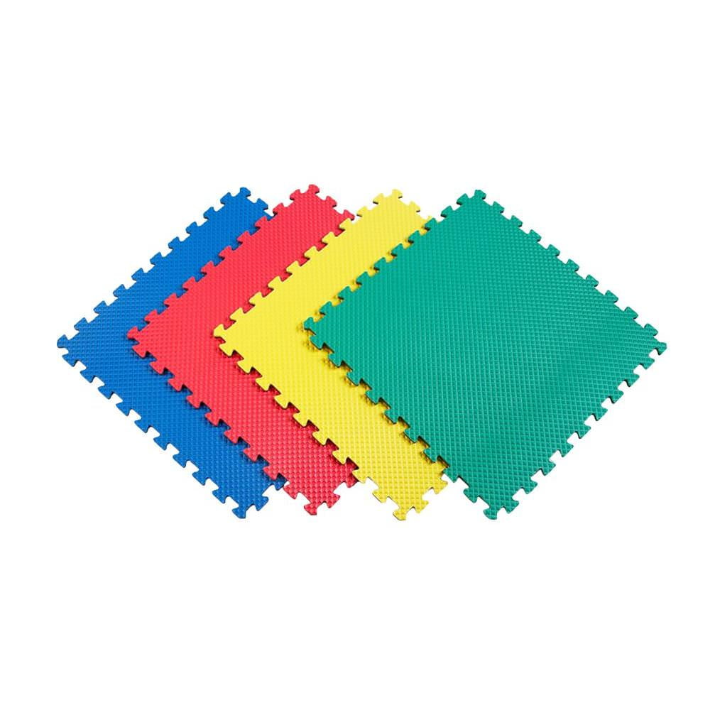 Premium White 24 in. W x 24 in. L Foam Kids and Gym Interlocking Tiles  (58.1 sq. ft.) (15-Pack)